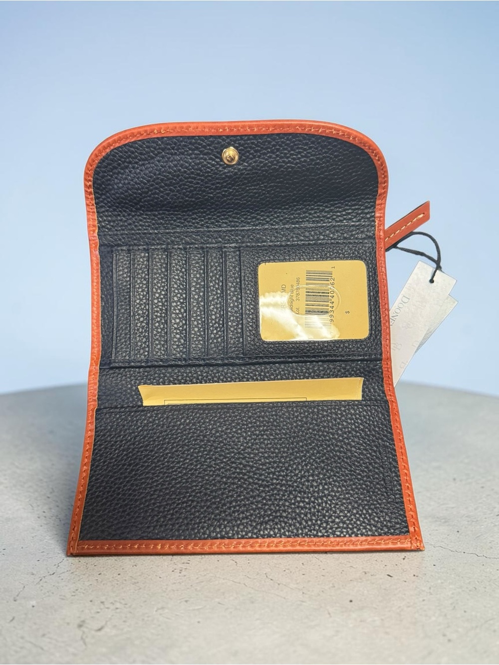 Dooney & Bourke Pebble Grain Continental Clutch Wallet in Navy NIB - Picture 3 of 5
